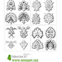 دانلود طرح اسلیمی: گل - Eslimi Art 37