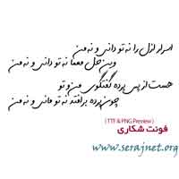 دانلود فونت شکاری - B Shekari